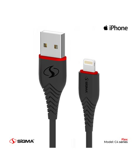 iShopping - Sigma C2.4A Flex Lighting Iphone C4 Cable