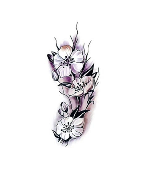 iShopping - Ferozi Traders Dark Rose Flowers Tattoo Sticker
