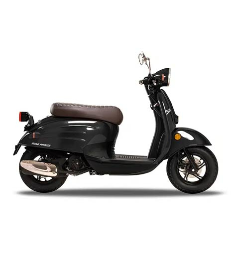 iShopping - Road Prince Bella 100 Petrol Scooter Automatic - 2024 Model-Black-2024 Registration