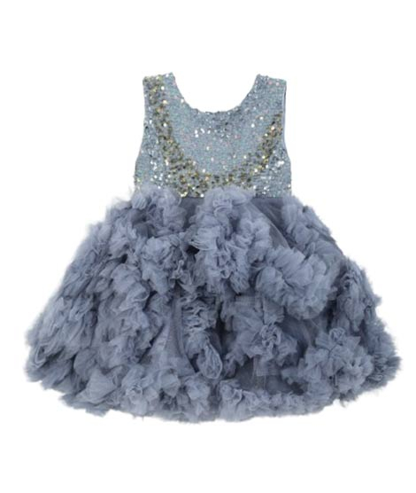 iShopping - HnH Marketing Turkish Sultan Frill Fairy Fancy Frock For Women-Grey-4 Year