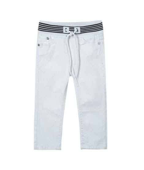 iShopping - HnH Marketing Adjustable Stretch Navy Jeans For Men-White-6-8 Year