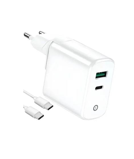 iShopping - Infinix 20W Wall PD Charger With Type-C To Type-C Cable White (XC05)