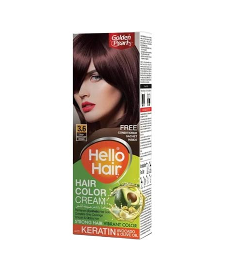iShopping - Golden Pearl Hello Hair Cream - Deep Mahogany Brown 3.6