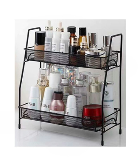 iShopping - Easy Shop 2 Layer Color Coated Metal Stand Black