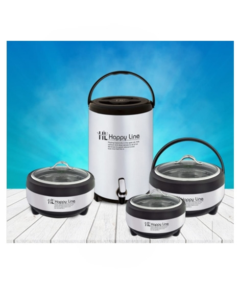 iShopping - Easy Shop 3 Hotpot & 1 Cooler Set Of 4 (1400)