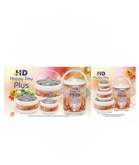 iShopping - Easy Shop 3 Hotpot & 1 Cooler Set Of 4 (1402)
