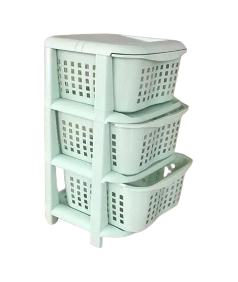 iShopping - Easy Shop 3 Layer Vegetable Drawer For Kitchen Blue