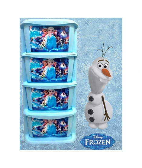 iShopping - Easy Shop 4 Layer Plastic Storage Drawer Blue