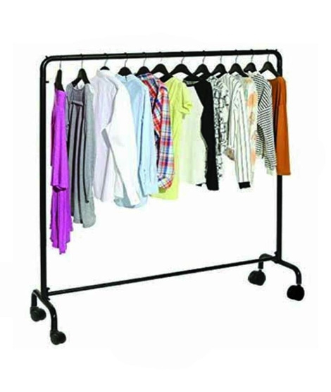 iShopping - Easy Shop 5ft Cloth Hanging Stand With Attached Wheel
