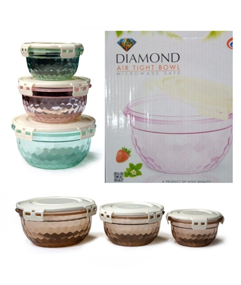 iShopping - Easy Shop Acrylic Air Tight Box Pack Of 3