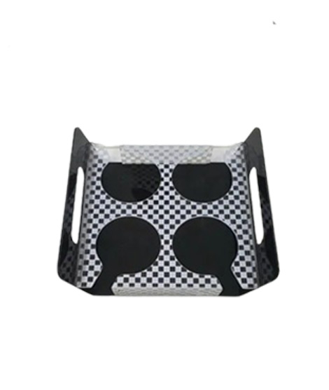 iShopping - Easy Shop Acrylic Cups and Glass Four Pot Holder Tray