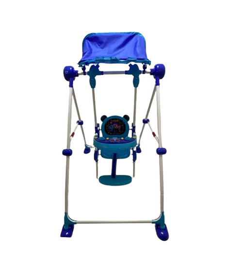 iShopping - Easy Shop Baby Seating Swing With Cover Shades-Blue