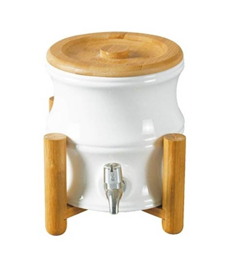iShopping - Easy Shop Beverage Dinning Dispenser with Wooden Stand