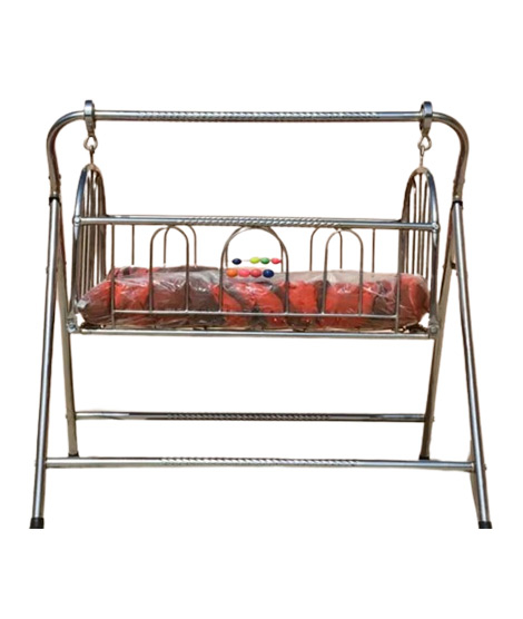iShopping - Easy Shop Folding Swing Cradle Bed with Soft Mattress For Born Baby