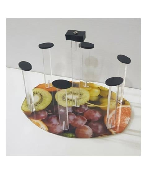 iShopping - Easy Shop Fruit Printed Acrylic Glass Stand (1090)