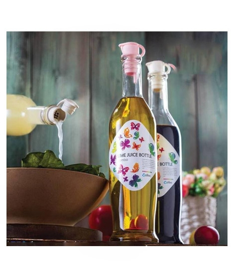 iShopping - Easy Shop Glassware Water Bottle With Lid Pack Of 2
