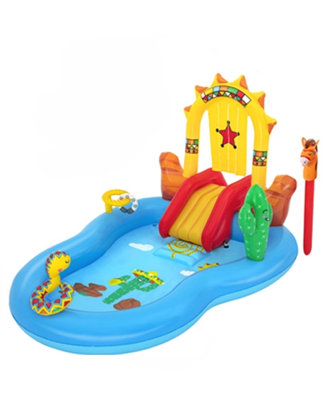 iShopping - Easy Shop Inflatable Wild West Swimming Pool For Kids With Pump