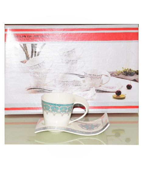 iShopping - Easy Shop Solecasa Tea Wavy Mug & Saucer Set (0944)