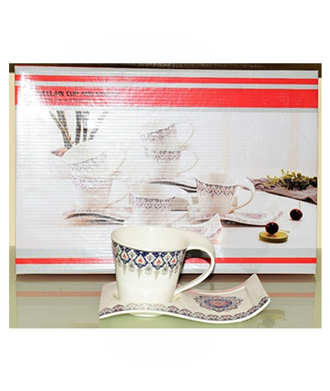 iShopping - Easy Shop Solecasa Tea Wavy Mug & Saucer Set (0945)
