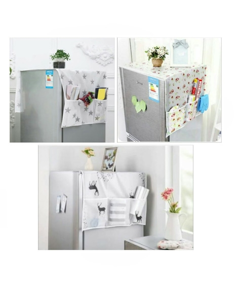 iShopping - Easy Shop Water Proof Fridge Cover With Pockets