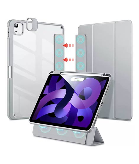 iShopping - ESR Rebound Hybrid Stand Case For iPad Air 5 (AMT-9600)-Silver