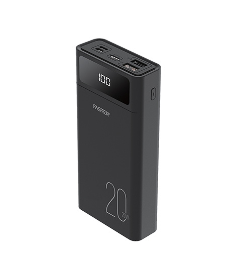 iShopping - Faster Qualcomm Quick Charge 3.0 PD-20W 20000 mAh Power Bank Black (S20-PD)