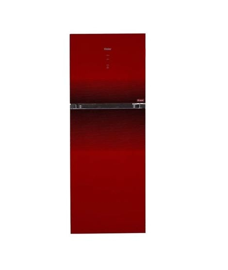iShopping - Haier Digital Inverter Freezer-On-Top Glass Door Refrigerator 10 Cu Ft Red (HRF-306IDR)