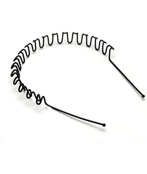 iShopping - Ferozi Traders Black Metal Headbands Wave For Men