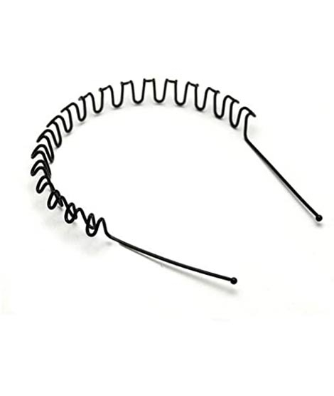 iShopping - Ferozi Traders Black Metal Headbands Wave For Men