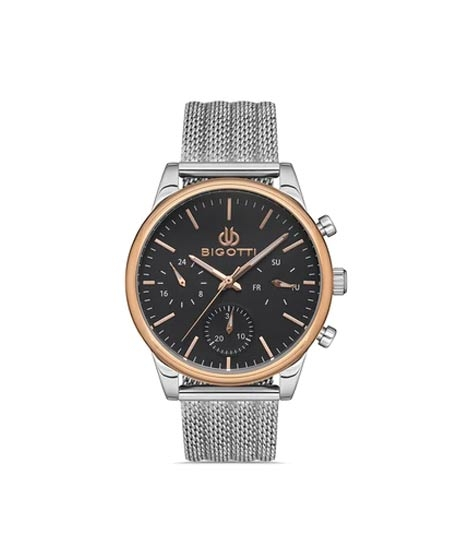iShopping - Bigotti Stainless Steel Men's Watch Silver (BG.1.10339-2)