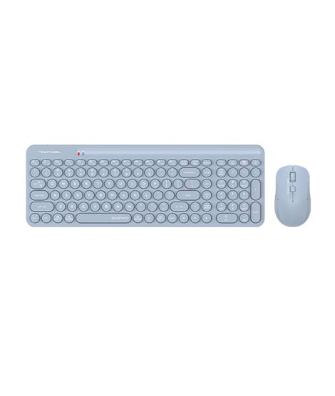 iShopping - A4tech Fstyler Quiet Key 2 Zone Wireless Combo Desktop (FG3300 Air)-Blue