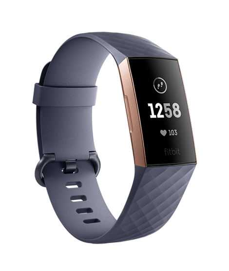 iShopping - Fitbit Charge 3 Fitness Tracker Blue Gray