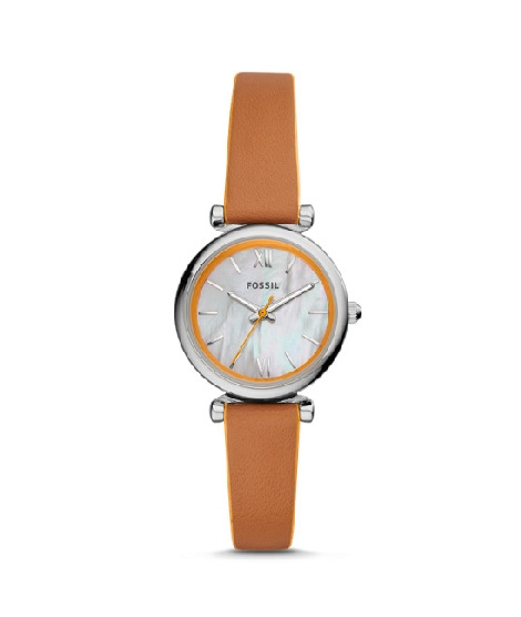 iShopping - Fossil Carlie Mini Three Hand Women's Watch Brown (ES4835P)