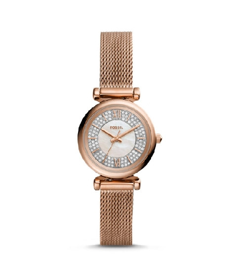 iShopping - Fossil Carlie Mini Women's Watch Rose Gold Tone (ES4836P)