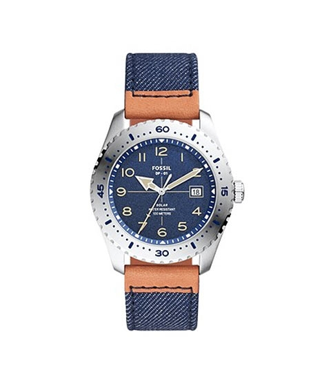 iShopping - Fossil Df-01 Solar Men's Watch Navy (LE1135)