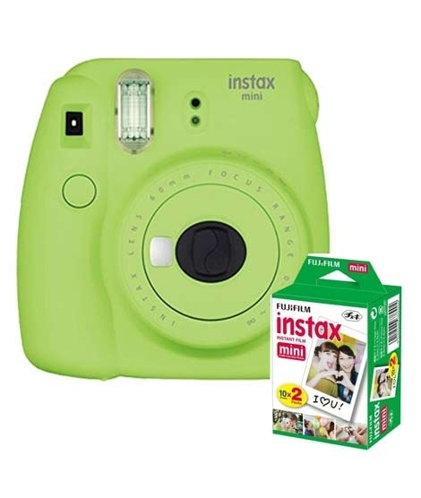 iShopping - Fujifilm Instax Mini 9 Instant Camera Lime Green - With 20 Sheet