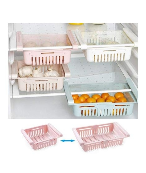 iShopping - G-Mart Adjustable Fridge Storage Basket (0049)