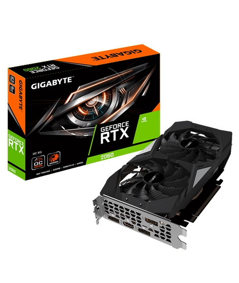 iShopping - Gigabyte GeForce RTX 2060 OC 6GB Graphic Card (GV-N2060OC-6GD)