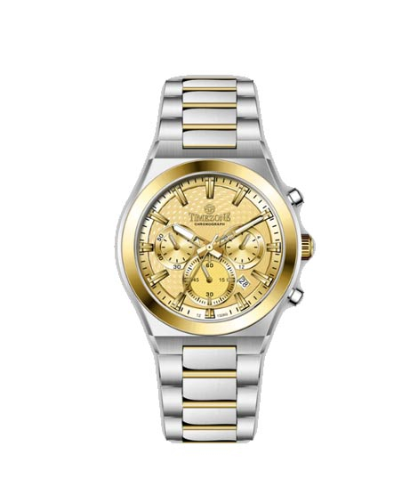 iShopping - Timezone Timeshift Chrono Watch For Men (TZ-1328)-Gold