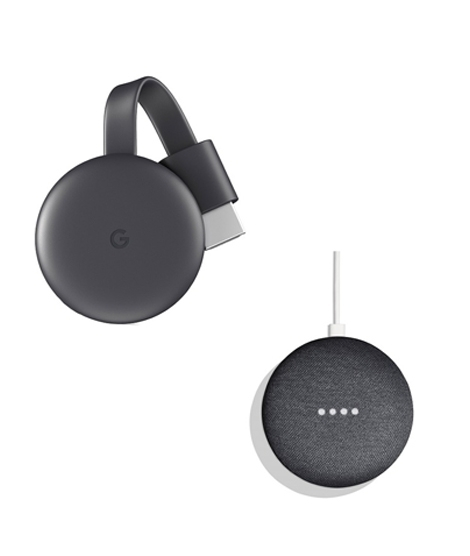iShopping - Google Smart TV Kit Home Mini and Chrome Cast 3