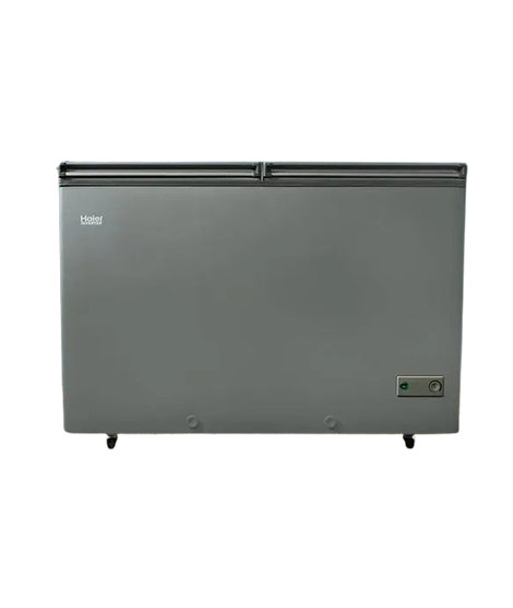 iShopping - Haier Double Door Inverter Deep Freezer 13 Cu Ft Grey (HDF-385IG)