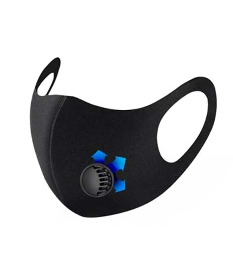 iShopping - Hamayun Goods Anti Dust Washable Filter Fashion Mask Black