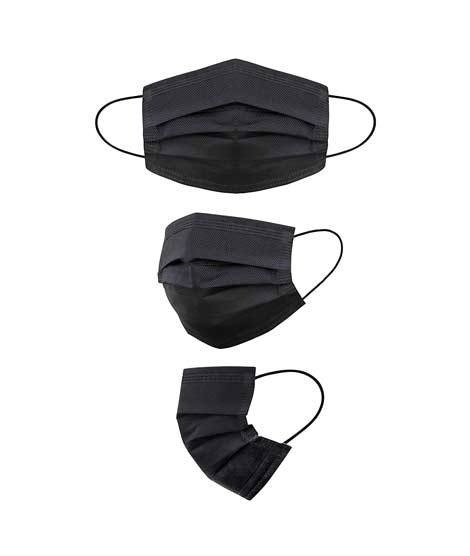 iShopping - Hamayun Goods Fabric Disposable Face Mask Black
