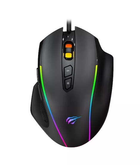 iShopping - Havit Backlit Programmable Gaming Mouse Black (HV-MS1011)