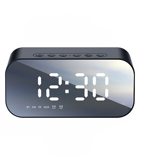 iShopping - Havit Digital Alarm Clock Wireless Speaker Black (M3)