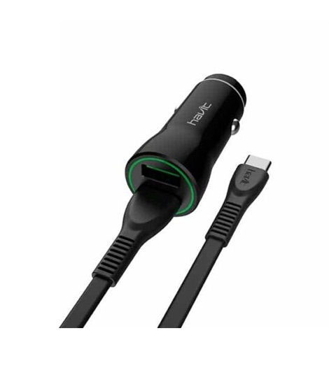 iShopping - Havit Double Port Car Charger Black (ST844)