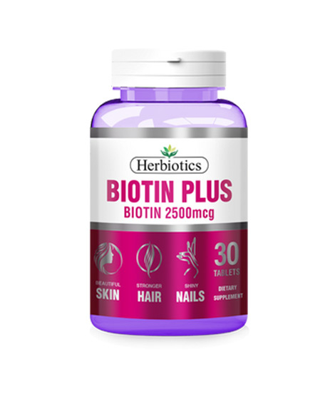 iShopping - Herbiotics Biotin Plus 2500mcg - 30 Tablets