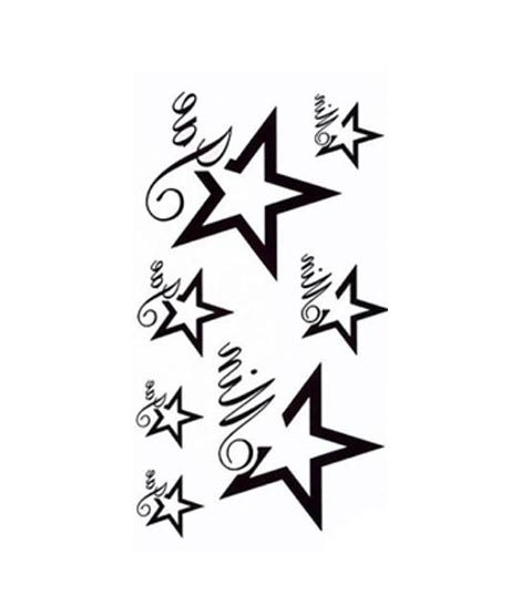 iShopping - Ferozi Traders Star Design Temporary Body Tattoo Sticker