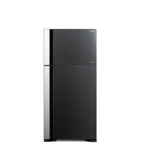iShopping - Hitachi Big 2 Glass Freezer-on-top Refrigerator Glass Gray 19 Cu ft (R-VG690P7MS)