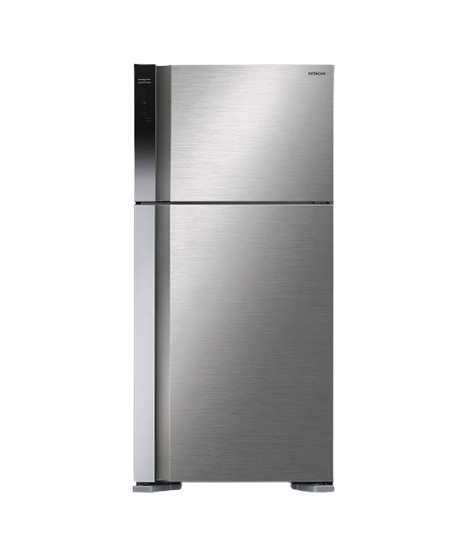 iShopping - Hitachi Big 2 Stylish Freezer-on-Top Refrigerator 21 Cu Ft (R-V710P7M-1)-Silver